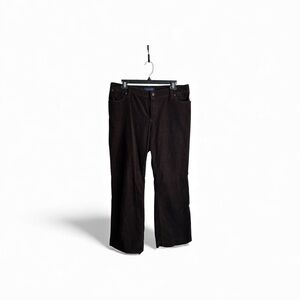 Talbots Womens Size 16 Petite Corduroy Pants Brown Preppy 4649